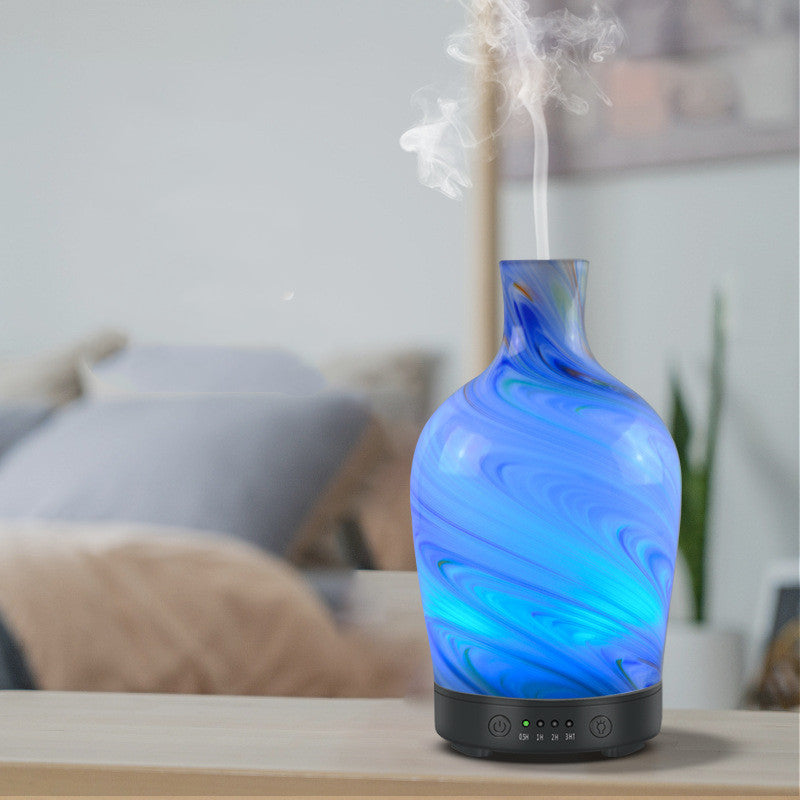 Vase-Shaped Glass Ultrasonic Aroma Diffuser & Humidifier